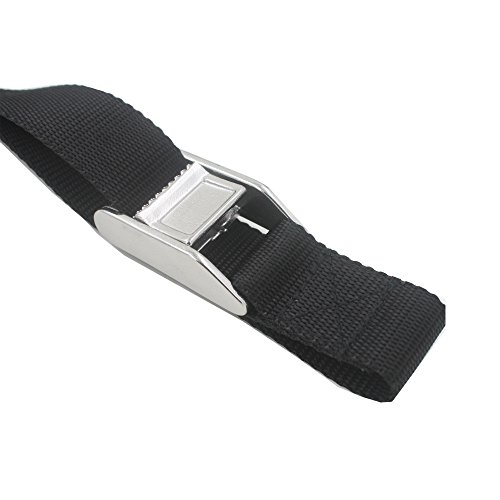 Yyst 54" Battery Tie Down Strap Kit Battery Hold Down Strap With Stainless Steel 316 Buckle, Stainless Steel 316 Deck Mounts, 4 Ss Screws -1/Pk #TOP3