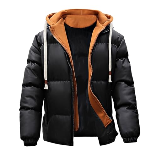 Manteau homme long doudoune contre le vent glacial en montagne