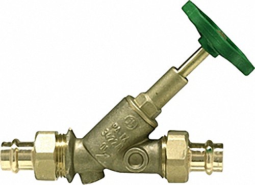 SCHLÖSSER Freistromventil mit Pressverschraubung-Viega DN 20-22mm steigende Spindel