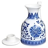 Bouteille en céramique pour condiments : le design créatif de ce pot à sauce est idéal pour l'huile, l'huile d'olive, le vinaigre, les sauces de cuisine et autres condiments. distributeur de vinaigre décoratif
