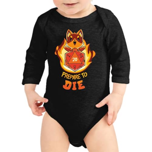 the Fan Tee Body Manga Larga de Bebe Juegos de Mesa rol Geek Dados & Dragones Frikis Fantasía 036 9 Meses