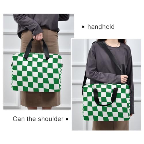 Bolso Maletín para Laptop 15.6 pulgadas Verde y Blanco miniatura 2