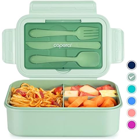 Caperci Classic Bento Box Adult Lunch Box for Older Kids Cover