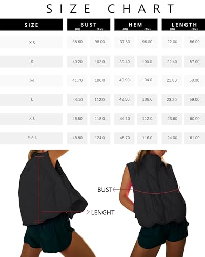 Gacaky Women's Puffer Vest Sleeveless Button Down Outerwear Warm Quilted Lightweight Down Winter Jackets Coats4