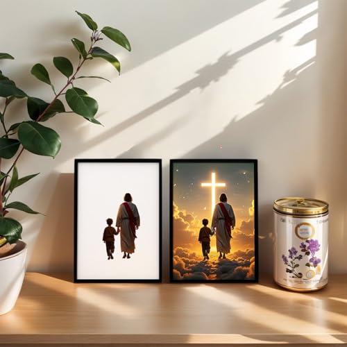 Lámpara de mesa de noche Jesús LED 4D, grande miniatura 2