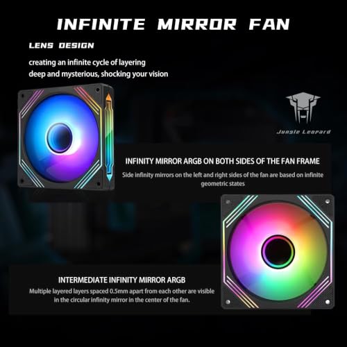 Image of Prism14 140mm ARGB PC Case Fans(Black Forward 1 Pack)