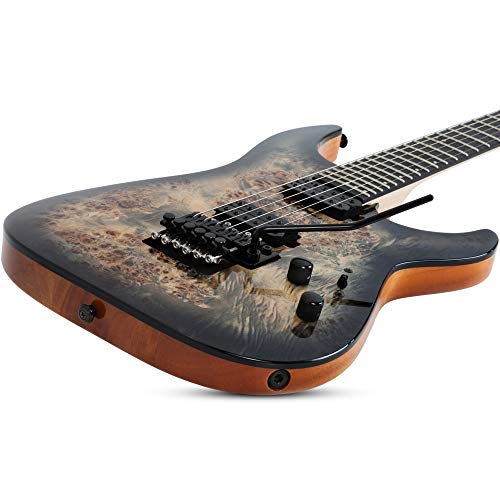 Schecter C-6 PRO FR Floyd Rose – Guitare électrique – Charcoal Burst - Les Beatles, Paul McCartney, John Lennon, RIngo Starr, George Harrison Schecter C-6 PRO FR Floyd Rose - Guitare électrique - Charcoal Burst – Image 4