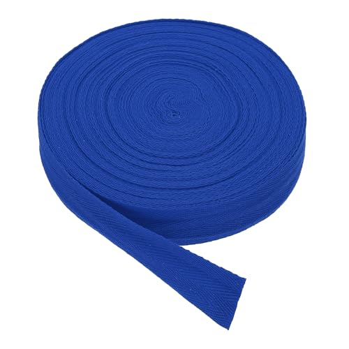 Ruban de coton sergé bleu saphir 1.2 pouce pour couture et biais de tissu