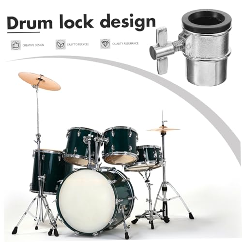 Drum Bracket Wing Screw Connector Drum Stand Mount para instrumentos, duradero, compatible con kits de batería, diseño fácil de usar miniatura 7
