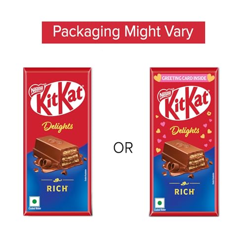 KIT KAT Delights Rich, Valentine Gifting Pack with Greeting Card, 150g