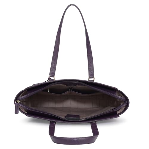 Image of Da Milano Leather Tote Bag Fits Upto 15 inch Laptop