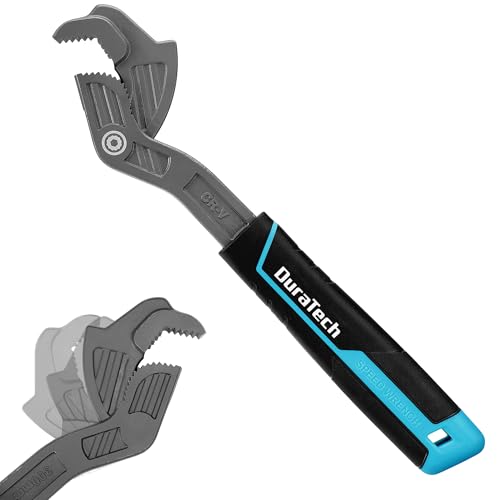 DURATECH 12-Inch Self-Adjusting Wrench, Multifunctional Self-Locking Pipe Wrench, Adjustable Size 3/4