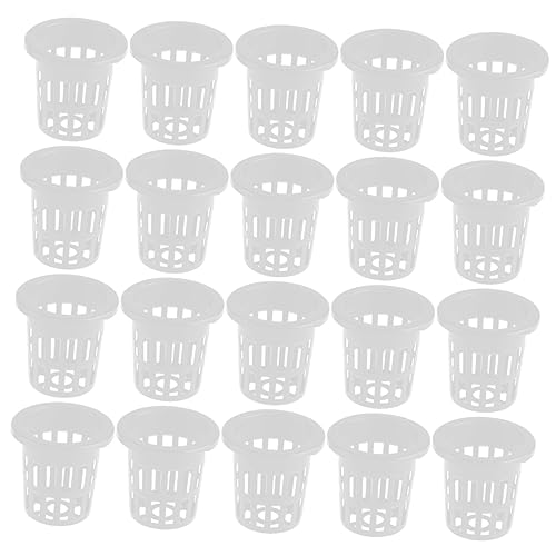 YARNOW 50 Pcs plantando Azul maceteros de Cultivo acuaponia Cubitos Canal hidroponia portstiles cestas hidroponicas de plastico Tazas de macetas hidropónicas el plastico