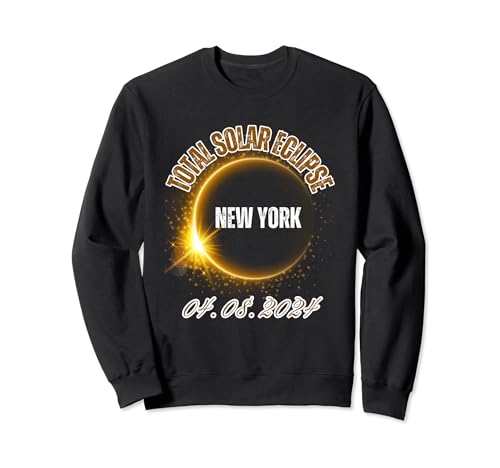 Eclipse Solar Nueva York USA Totalidad 8 de abril de 2024 Sudadera