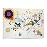 Wieco Art Canvas Wall Art Wassily Kandinsky Composition VIII Large Picture Print of Famous Paintings Canvas Prints Abstract Wall Art for Living Room Home Decor and Wall Decorations