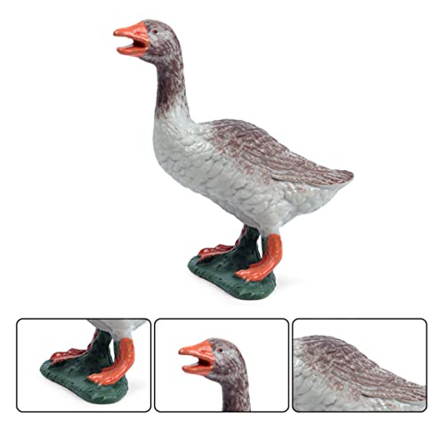 Gcroet 5stücke Bauernhof Tier Zahlen Spielzeug realistische Landschaft Tier Figuren Mini Lernen pädagogisches spielset Kuchen Topper Ornamente,simuliertes Duck Gans Spielzeug,Farm Tier Spielzeug Set – Bild 6