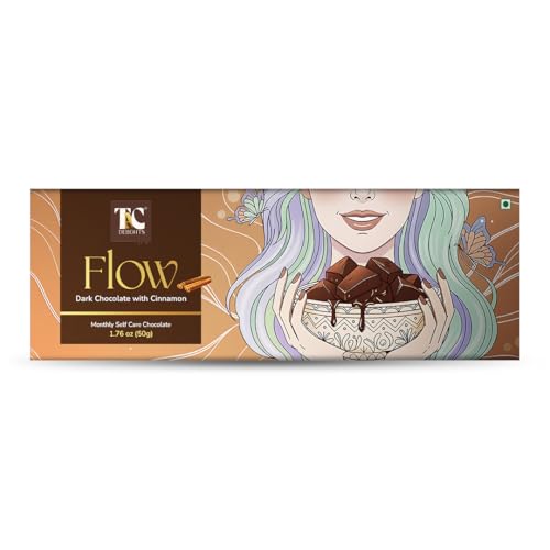 TAC Delights Flow Chocolate for Women (1 box of 5 serving bars); 1.76 oz - Premium Dark Chocolate...