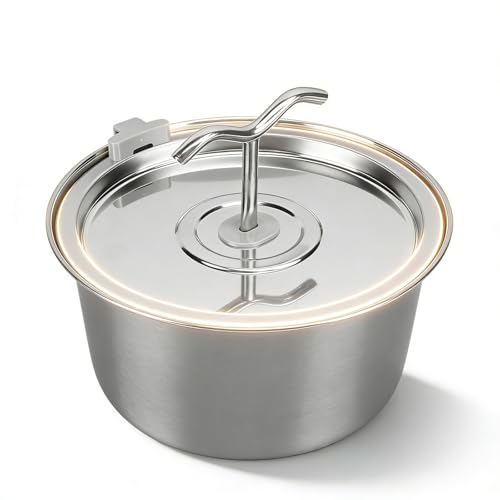 Fuente de agua para gatos acero inoxidable 3.2L