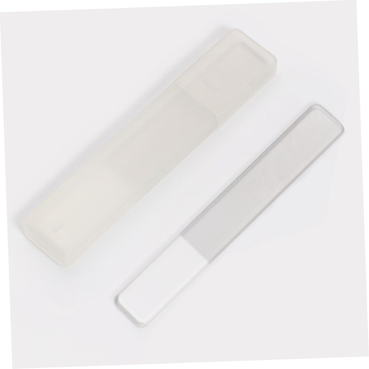 Healvian 6pezzi Unghie Con Manico Trasparente e Custodia Strumenti Per Manicure Professionale Per Trattamenti Art Design Compatto e Portatile