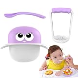 A/R Babynahrungszubereiter-Set | Hand-Küchenmaschine aus lebensmittelechtem PP für Babys und Kleinkinder - Kleinkind-Lebensmittelmühlen mit Mash Bowl Stampfer Entsafter Reibe