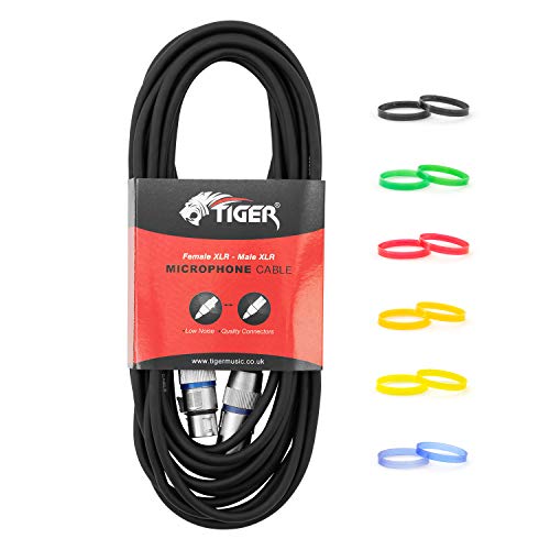 Tiger MIC4-06 Silver Series XLR-XLR Câble de Microphone de 6m par pack de 2 - 2