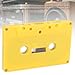 Blank Cassette Tape, 45 Minute Premium Sound Empty Cassette Tape with Clear Case for Sound Music Recording (Yellow)