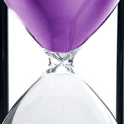Bellaware 60 Minutes Hourglass, Wood Sand Timer,Purple #TOP2