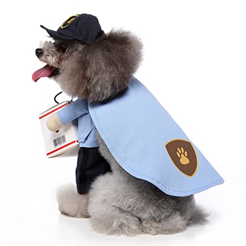 Disfraz disfraz postman para perro talla M miniatura 5