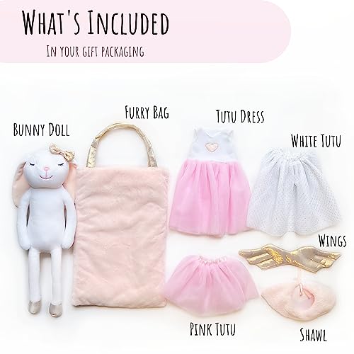 Perfecttodesignbunnyballerinastuffedanimalforgirlsplushtoydollcutedollsetdressupfor345yearoldgirlgiftforlittlegirlbirthdaychristmasage39 Urban Country Home Decor Perfectto design bunny ballerina stuffed animal for girls plush toy doll cute doll set dress up for 3 4 5 year old girl gift for little girl birthday christmas age 3 9 urban country home decor