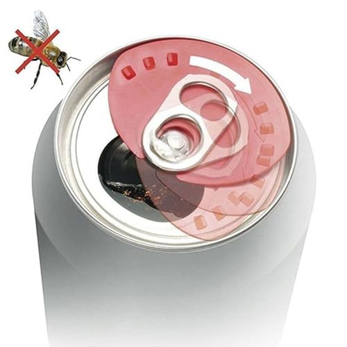6 Stück Bierdosen Verschluss Dosen,Trinkdosen Verschluss für Getränkedosen Wespenschutz für Dosen Getränkedosen Deckel für Bierdosen Cola Dosen Soda Pop Bier Getränke (Drei Farben)