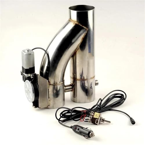 Tubo de escape coche regulable con dos válvulas eléctricas para silenciar o liberar el sonido