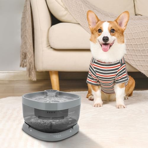 Fuente para agua para gatos con batería recargable y gran capacidad miniatura 7