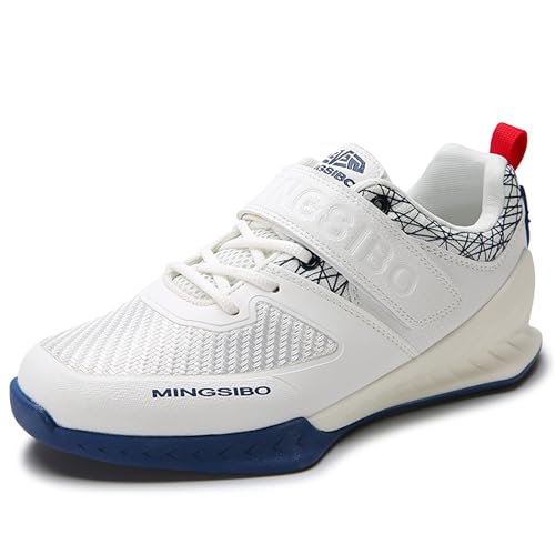 Image of Men's Weightlifting Shoes - Pro-Level Stability for Squats & Deadlifts - High-Traction Grip, Arch Support - Powerlifting & Strength Training Footwear