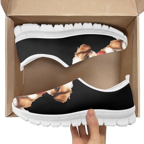 Image of Jeiento Cute Dog Women's Casual Slip On Shoes Loafers Sneakers for Women