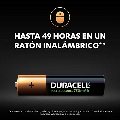Duracell acculader Grootte AAA Plus - 750 mAh 8 Stuk - Afbeelding 5