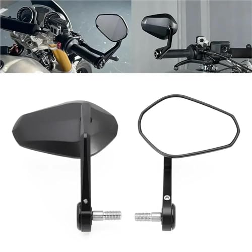 Espejo retrovisor lateral manillar E9 de aluminio mecanizado para Urban G/S 8