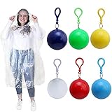 ✔6 Farben: Jeder Einweg-Regenponcho ist einzeln verpackt. Sie erhalten 6 Ponchos in jeder Packung. Regenmantel und Ballfarbe sind gleich. Es ist ein wunderbares Geschenk für Ihre Freunde, Familie oder Kollegen.