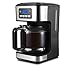 Cafetière Filtre, 1.8 Litres Machine à Café, Programmable 24h, Maintien au Chaud, Rapide, Filtre Réutilisable, Arrêt Automatique, Grande Capacité 12 Tasses, 900W, Noir
