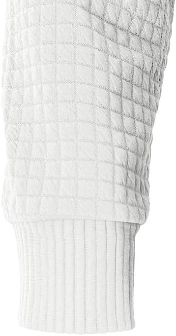 Men's Waffle Sweatshirt - Autumn Winter Hooded Pullover Loose Fit Casual Wear for Vacation Daily Life - Image 3