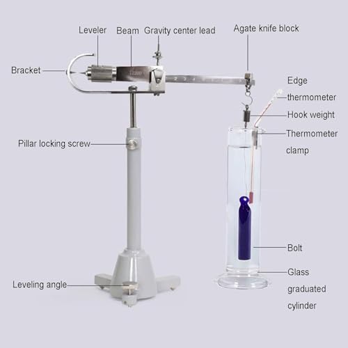 Precision Liquid Density Scale, 0-2.000 G/cm³ Range, 0.001 Accuracy, 5cm³ Drain Port,for Laboratory and Industrial Use, Webster's Mechanical Weight Balance