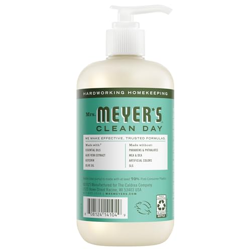 Image of MRS. MEYER'S CLEAN DAY Hand Soap, Basil Scent, 12.5 Fl Oz Bottle