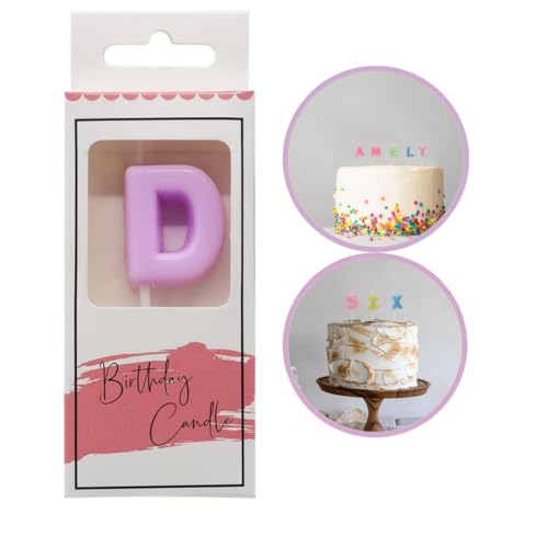 Personalise Your Cake with Your Name - Birthday Candle Letters, Alphabet Candles A-Z