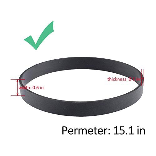 Poweka 3031120 Belts Compatible With Bi-Ssell Vacuum Style 7/9/10 12/14/16 P/N (4 Packs) - Replace Part Number 32074 203-1093 #TOP1