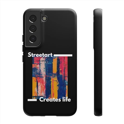Coque Samsung S22 rigide mate style graffiti avec double couche de protection
