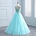 Girls Lace Pageant Party Dress Wedding Flower Girl Maxi Ball Gowns Flower A Line Birthday Dance Prom Evening Tulle Floor Length Skirt Royal Blue-C-14