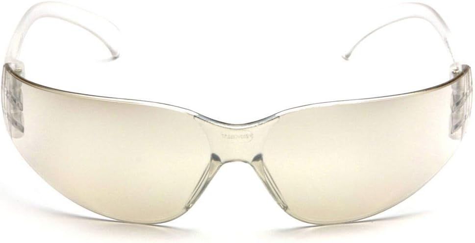 Pyramex Safety Glasses,Clr/I/O Mirror (Pack of 12)