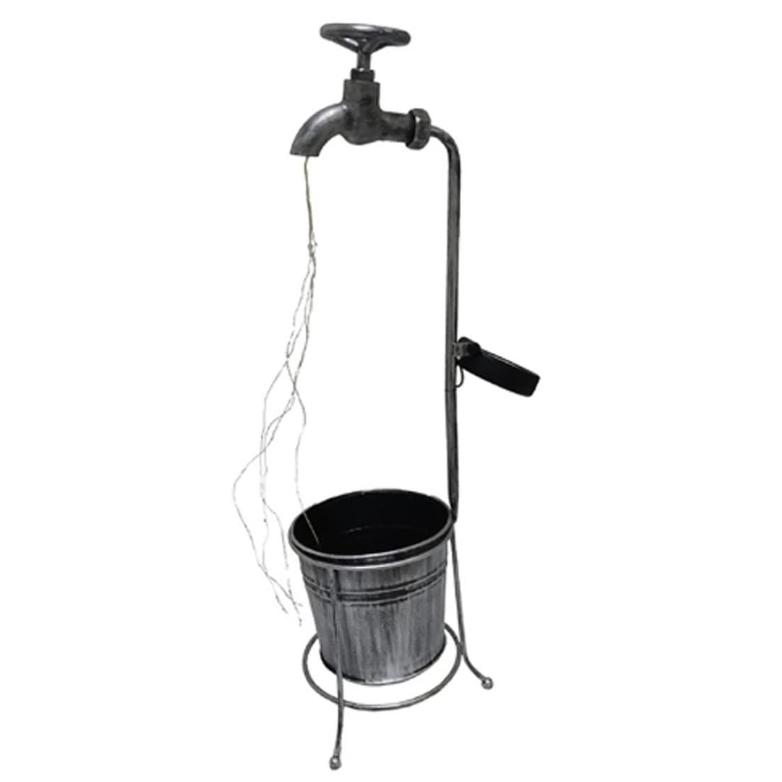 Hintyne Art Lights Solar Watering Can Light Waterproof Art Light Pathway Waterfall Lamp for Garden Ornament Watering Can Lamp