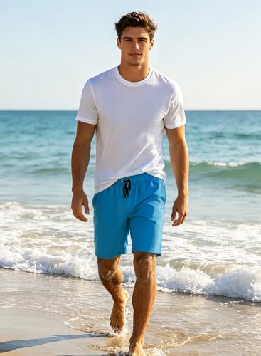 Image of HOdo Mens Swim Trunks with Mesh Liner 9 inch Quick Dry Swim Shorts Bathing Suits for Men Swimwear Board Shorts wiht Pockets