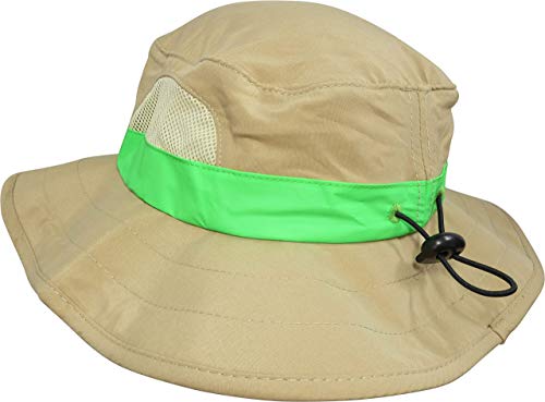 Kids Safari Floppy Bucket Hat Outdoor Adventure, Adjustable Head Band, Wide Brim, Chin Strap & Mesh Ventilation Panels2