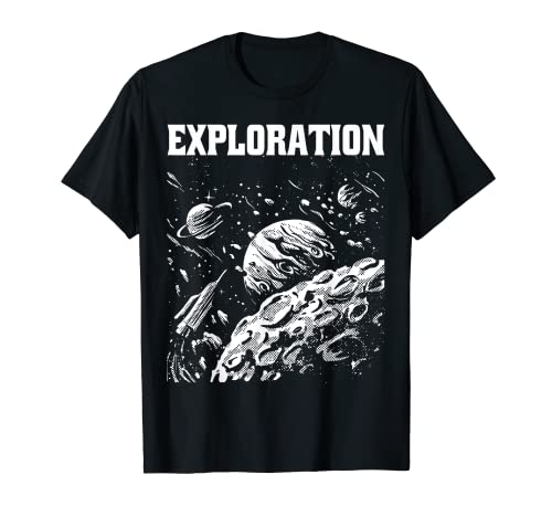Space Moon Exploration Design T-Shirt